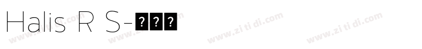 Halis R S字体转换